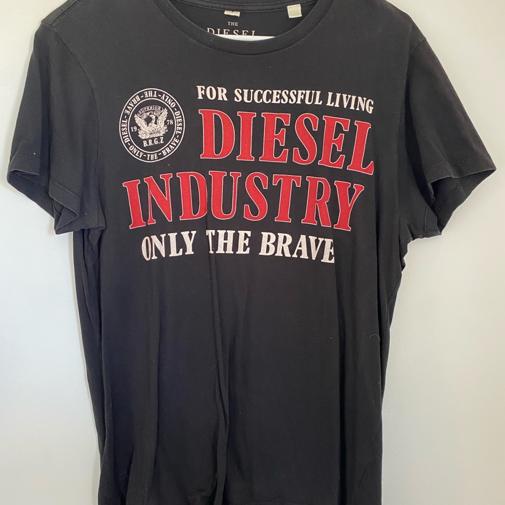 Diesel Black Graphic Tee
